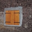 Volets battants en parquet