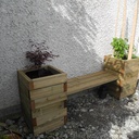Le banc-jardinière de l'atelier