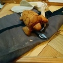 Sculpture de tortue sans prétention