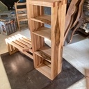 Banc d'entrée avec son étagère à chaussures