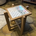 Porte-plante - bois et céramique