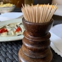 Petit pot en bois de palmier