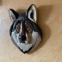 Tête de loup en Intarsisa