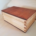 Boîte frêne et acajou