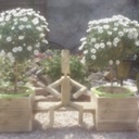 Bonhomme en bois décoration extérieure