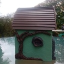 Nichoir à mésanges Ciment et bois