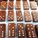 Boite avec dominos en Cumaru