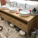 Meuble 3 vasques de salle de bain