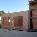 Garage double ossature bois