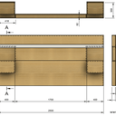 Tête de lit avec chevets et éclairage intégrés