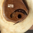 Cabane à oiseaux en platane récupéré.