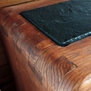 Banc avec assise en ardoise