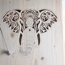 Horloge murale Éléphant avec Leds