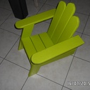 Première chaise enfant en palette