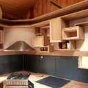 Meuble de suspente de cuisine sur mesure.