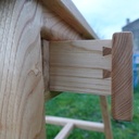 Bureau en arêtier avec tiroir suspendu