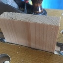 About brut de sciage  on voit le trait du tranchet