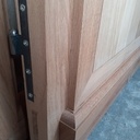 Porte d'atelier en chêne