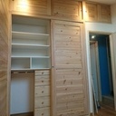 Ensemble de placards en pin