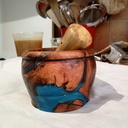 Petit Pilon mortier mélange bois et résine