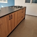 Cuisine chêne et noir