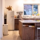 Cuisine en placage de noyer