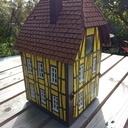 Nichoir à mésanges Ciment et bois