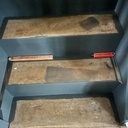 Habillage escalier avec création d’une marche biaise