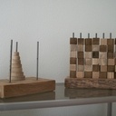 Jeu Puissance 4 en merisier et peuplier chutes récupérées .