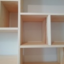 Bibliothèque en frêne