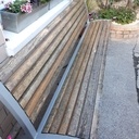 Restauration d'un banc , métal/bois