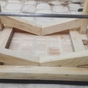 Une première création ...en bois de palette et chutes de Valchromat..!