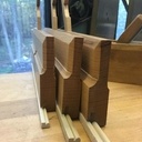 semelle avec insert dont le fil est dans l'axe du fer