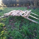 Plateforme ou pont autoportant. (Pont arc en ciel)