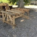 Table en palettes - Étude Enzo Mari