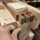 Billot façon 3D avec queues d'arondes