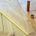 Réalisation d'une porte de grange