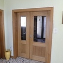 Porte d'intérieur en chêne massif