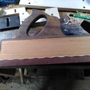 Varlope Goldenberg hêtre/azobé ( et mastic Blanchon pour compenser suite au recollage de la semelle)