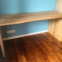 Bureau en châtaignier et noyer