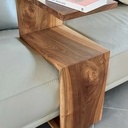 Desserte de fauteuil en Noyer 3 usages