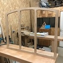 Verrière cintrée en élévation