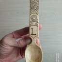 Cuillères en noyer avec kolrosing