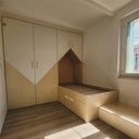 Chambre d’enfant. Contreplaqué et Frêne.