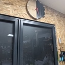 Horloge Bois et Ardoise