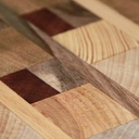 Billot en bois de bout composé de 7 essences nobles