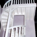 Maquette d exercice d un escalier hélicoïdal en carton plume