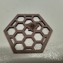 Sous-verre abeilles