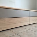 Meuble TV contemporain chêne stratifié