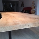 Grand plateau de table en chêne